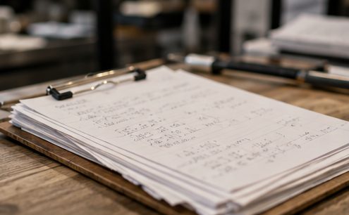 手書きの日報